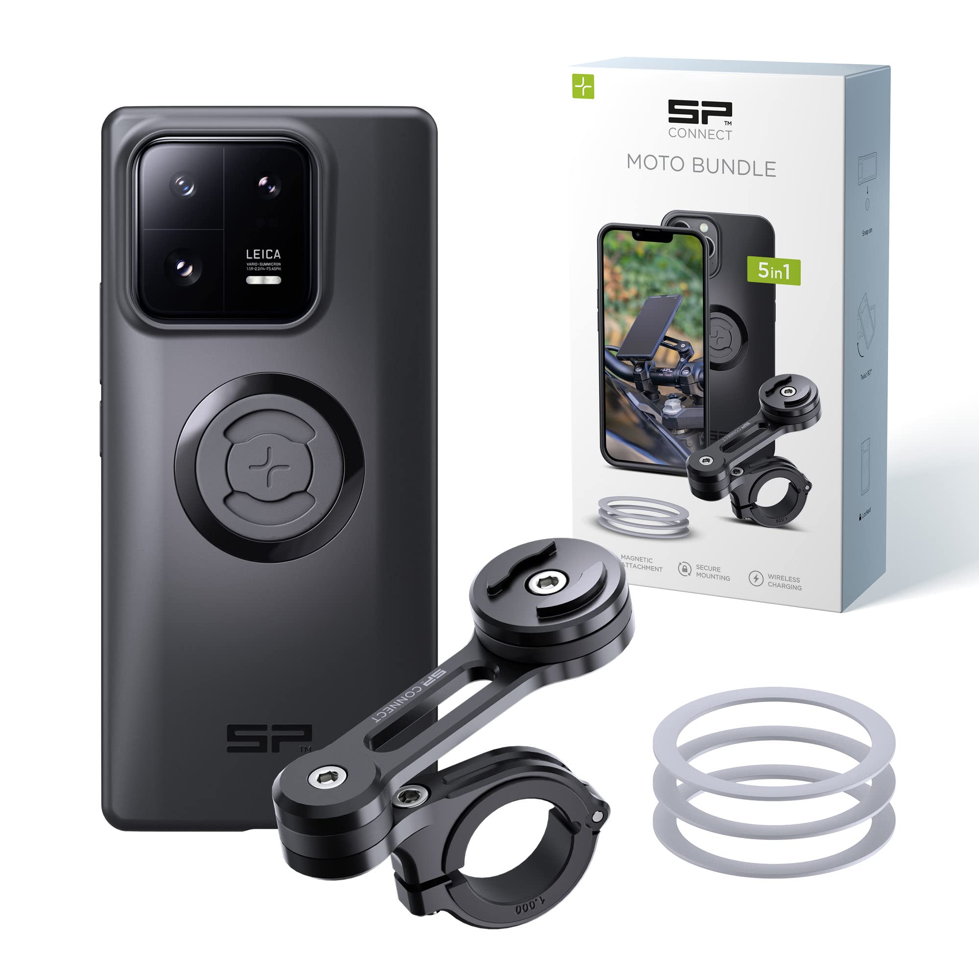 SP CONNECT Motocyklowy uchwyt na telefon komórkowy | SPC+ | dla Xiaomi 13 Pro | Uchwyt na telefon komórkowy do motocykla, roweru, motoroweru, skutera | Akcesoria do wszystkich smartfonów