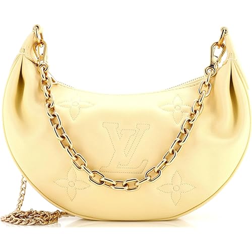 Louis Vuitton, Pre-Loved Over The Moon Bag Bubblegram Leather, Yellow