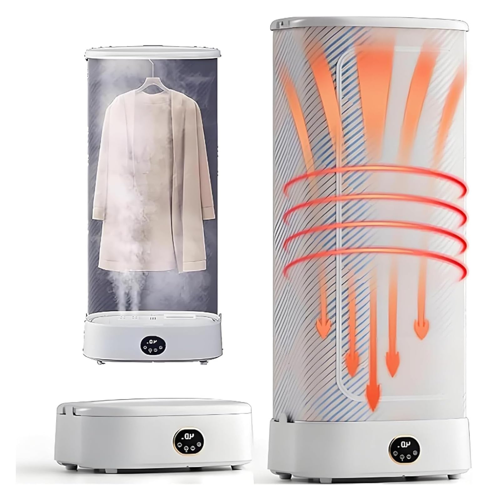 Macchina automatica per stirare da 1000 w, essiccatore elettrico, ferro vapore verticale, pieghevole, vaporizzatore senza fili per indumenti e tessuti, vapore ed essiccazione.