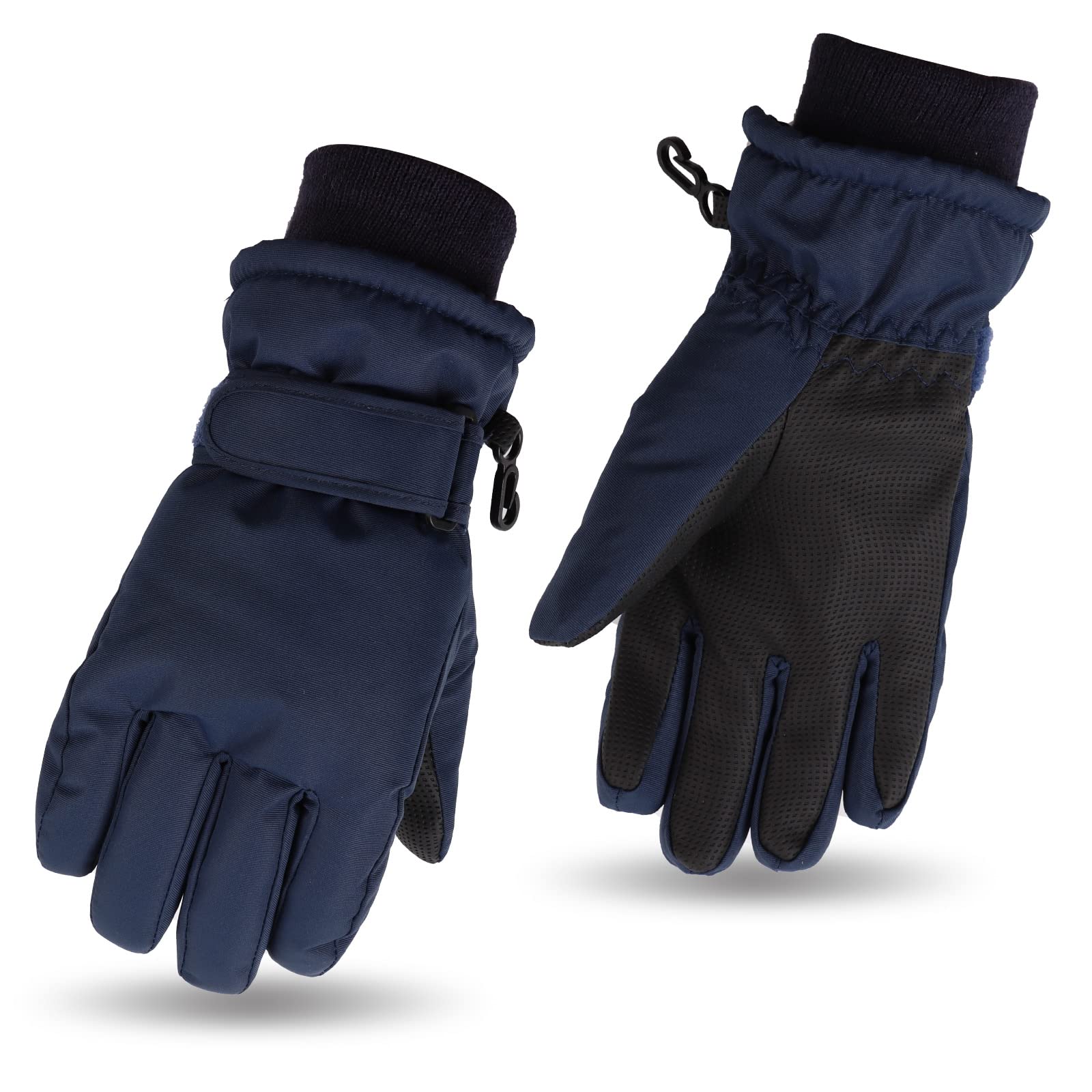Pesaat Wasserdichte Kinder-Winterhandschuhe Cartoon-Handschuhe für Jungen und Mädchen, warme Outdoor-Skihandschuhe mit Fleecefutter