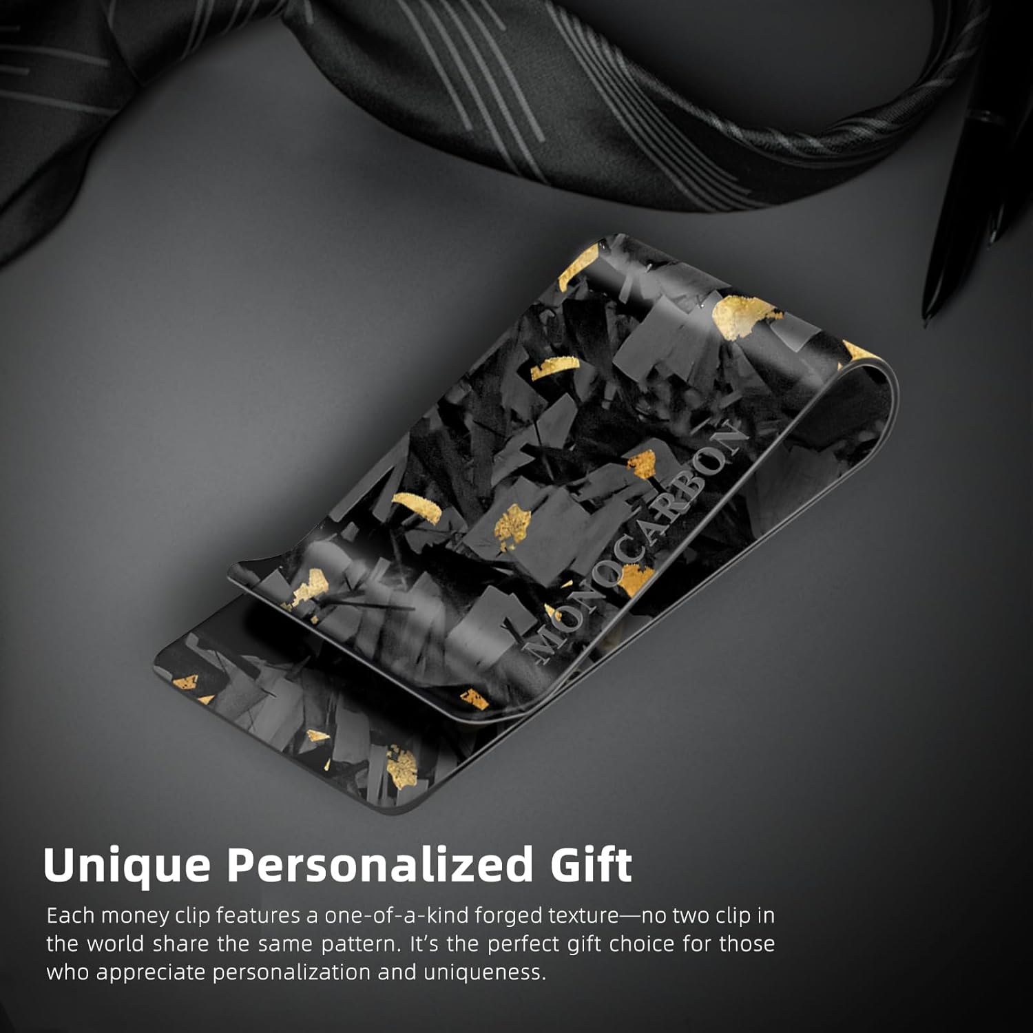 MONOCARBON Carbon-Fiber-Money-Clip-for-Men, Minimalist-Money-Holder for Cash, High Elastic Carbon-Fiber-Wallet, Slim and Durable - Image 9