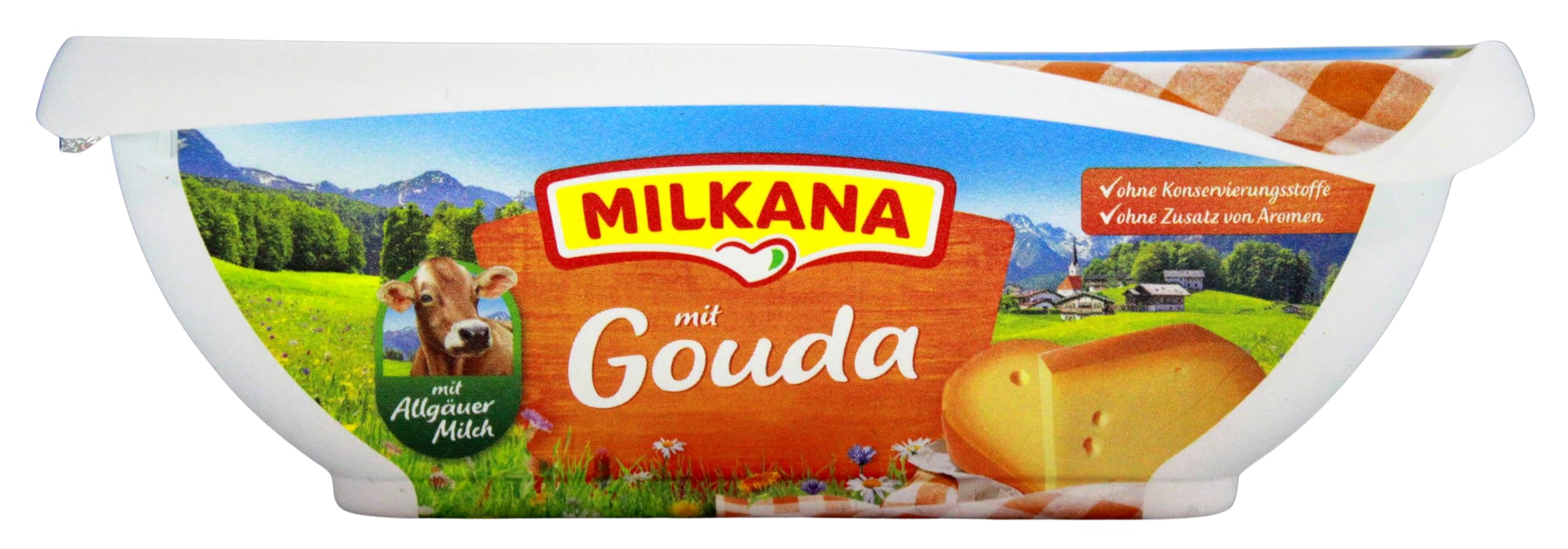 Milkana mit Gouda Schmelzkäse, 8er Pack (8 x 190g)