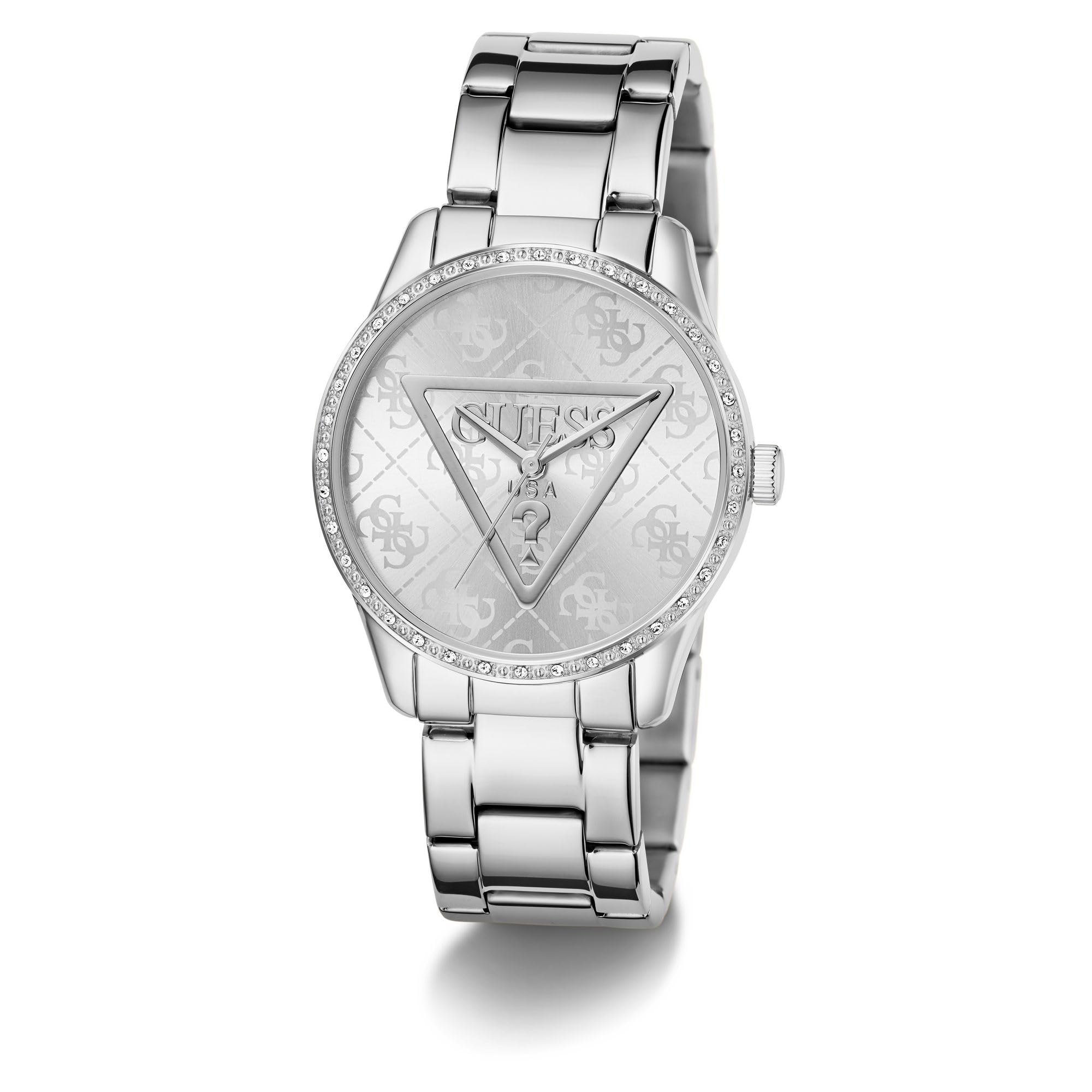 Guess Roxy GW0987L1 - Reloj de Pulsera para Mujer (Acero Inoxidable, 36 mm, 3 Bares), Color Plateado