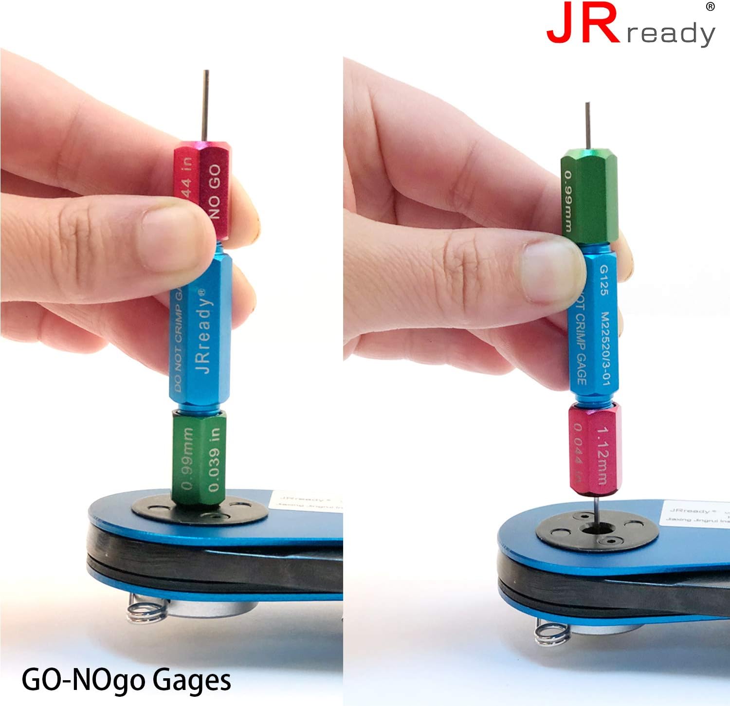 Tор Brаndѕ JRready ST2060 M22520 2 01 Indent Crimper Kit YJQ W1A 615717 Aviation Crimp Tool and 7 Positioner and G125 Gauge for Solid Barrel Contact of Miniature Connector in Electronic Systems 20 32awg