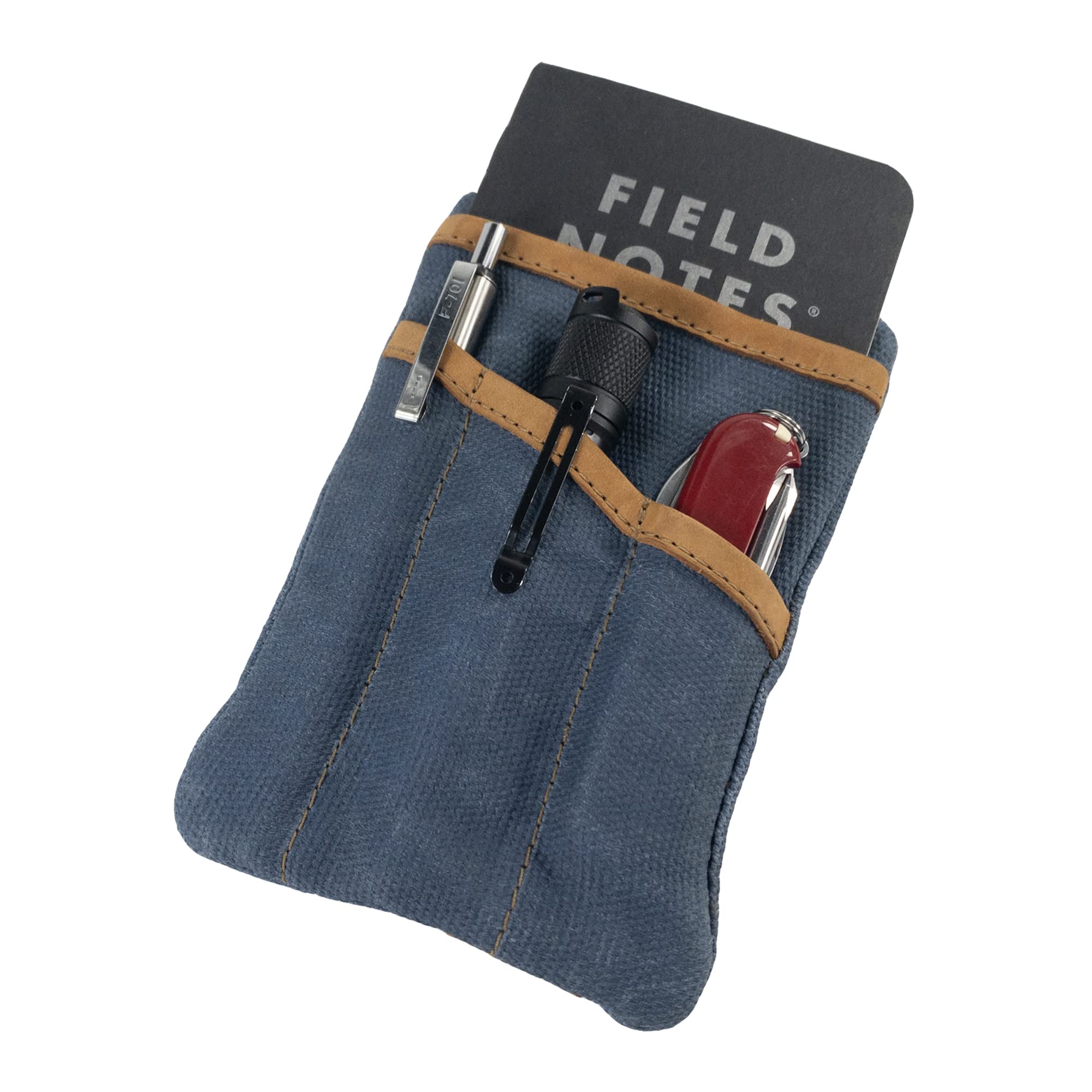 Hide & DrinkMulti-Tool Pocket Pouch, Compact Multipurpose EDC Zippered Bag, Mini Camping Tool Case, Waxed Canvas, Knife Holster, Handmade Slim Organizer