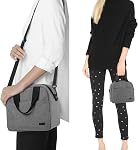 Teamoy Breastmilk Cooler Bag with Ice Pack, Travel Baby Bottle Carrier Tote Bag Fits Up to 6 Large 9 Ounce Bottles, Gray