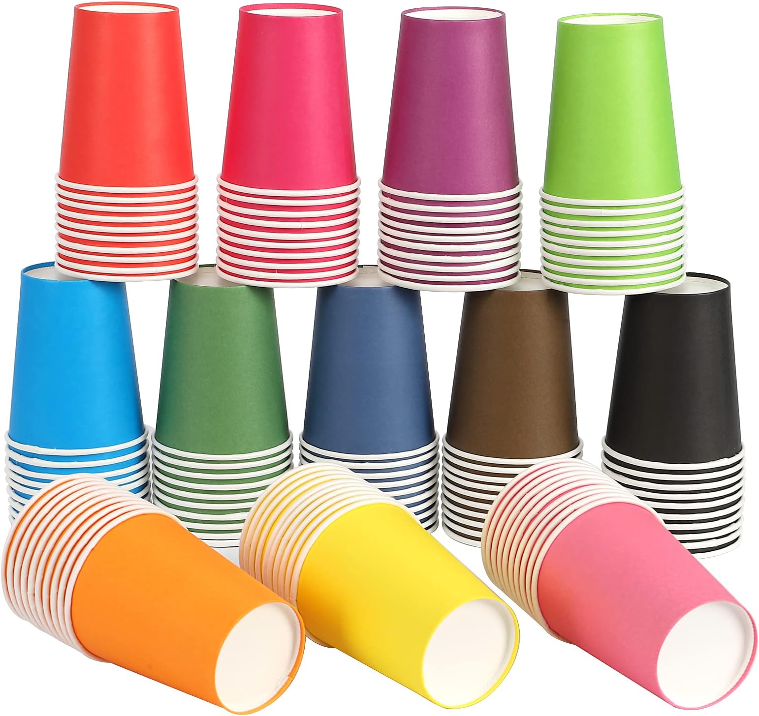 120pcs color paper cup