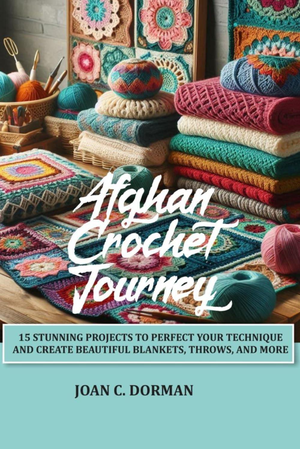AFGHAN CROCHET JOURNEY: 15 STUNNING PROJECTS TO PERFECT YOUR TECHNIQUE AND CREATE BEAUTIFUL BLANKETS, THROWS, AND MORE