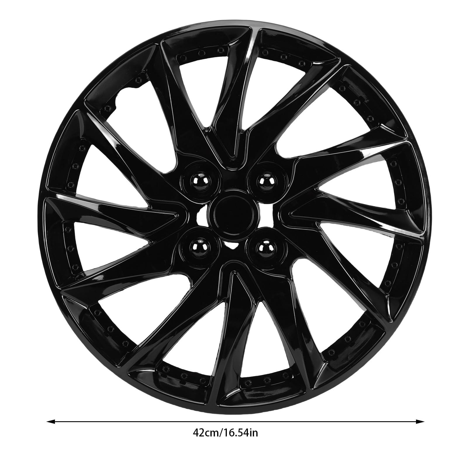 15 Cali Uniwersalne Kołpaki z Eleganckim Wzorem (BLACK)