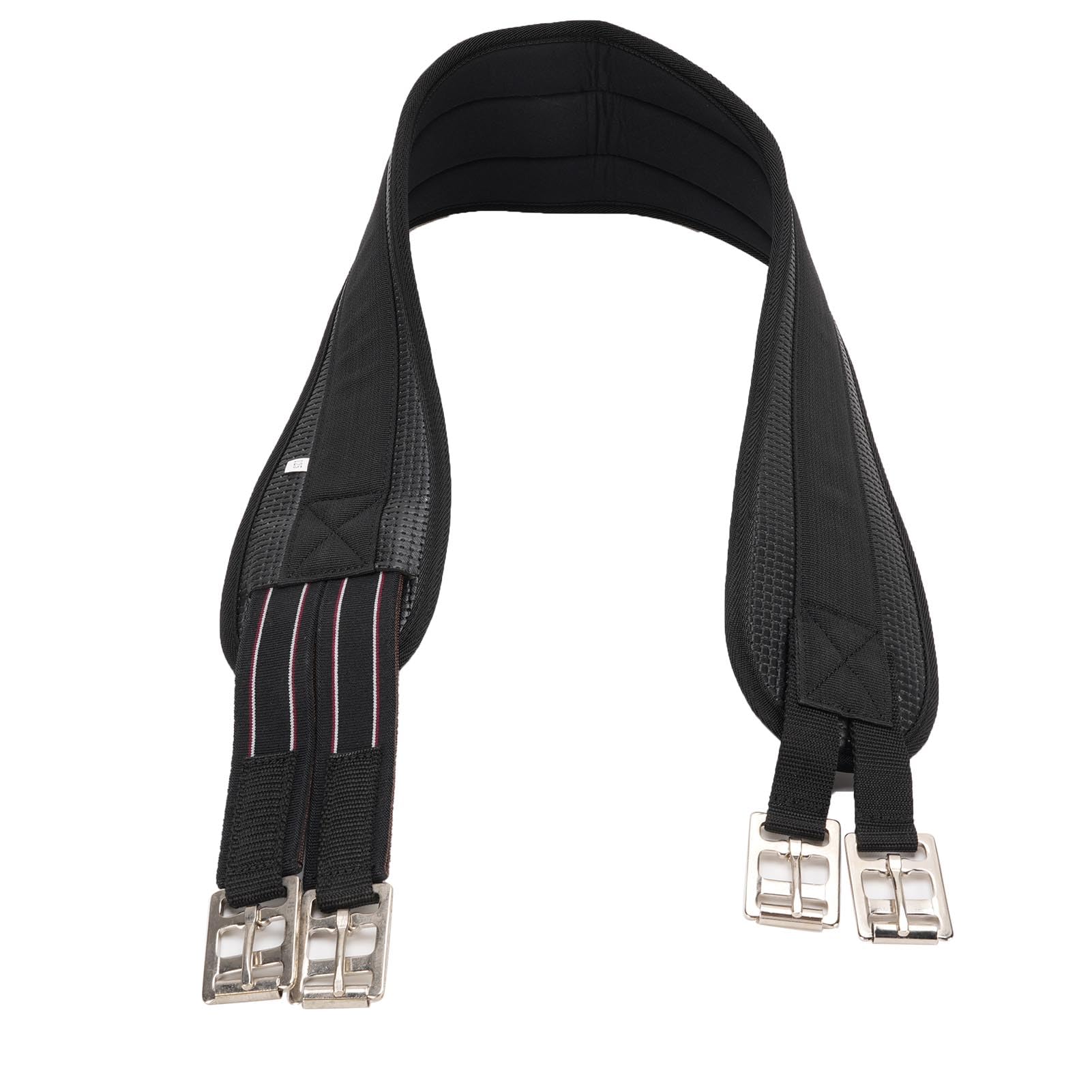 CHICIRIS Cincha Ecuestre, Cincha para Silla de Montar de Caballo sin Rozaduras con Bandas Elásticas de Alta Resistencia y Hebilla de Rodillo, para una Conducción Cómoda, Material de Cuero (115CM)