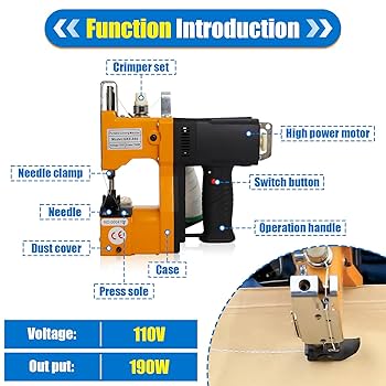 Amazon.com: Gk9-890 𝙋𝙤𝙧𝙩𝙖𝙗𝙡𝙚 Bag Closer Machine