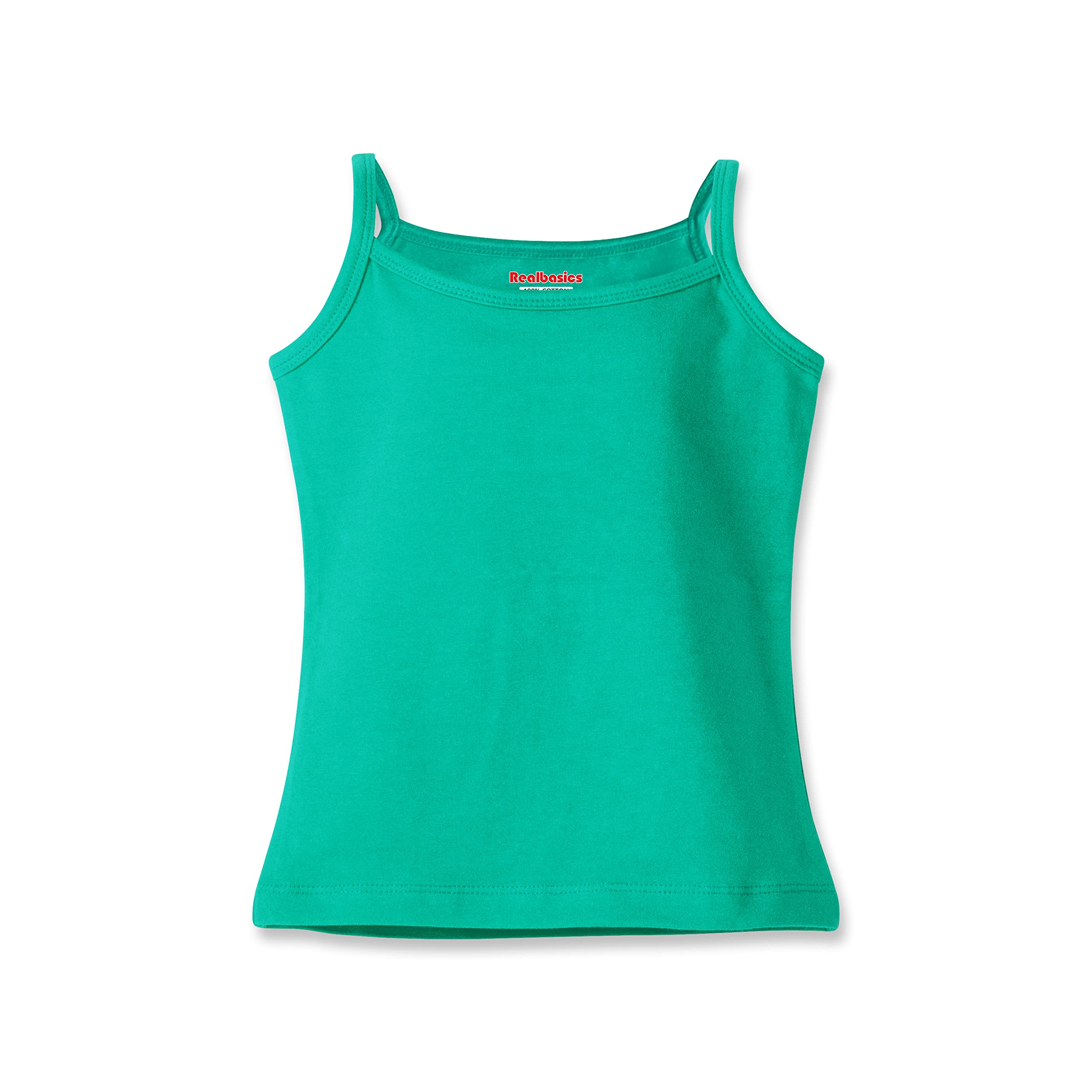 Real Basics Girl Cotton Fitted Camisole (RB-G-SLIP-P5-9-10Years-Set7_Multicolor_9 Years-10 Years) - Image 4 thumbnail
