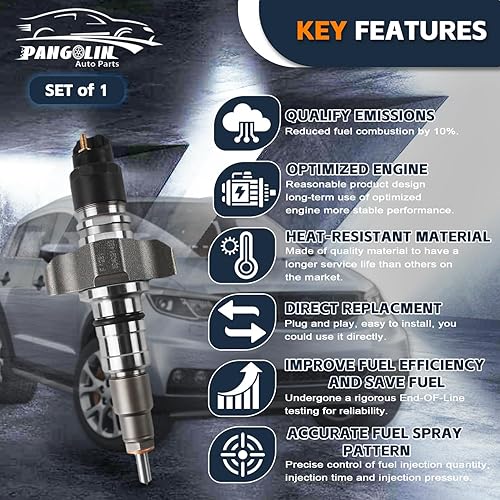Miniatura 7 de PANGOLIN 0445120075 Inyector de combustible Common Rail Injector 0986435530 Inyector de combustible para Iveco 504128307 CASO NUEVO Holanda 2855135