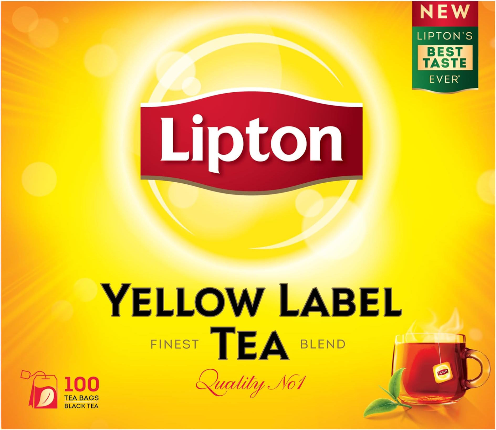 Lipton Yellow Label Black Tea, 100 Teabags