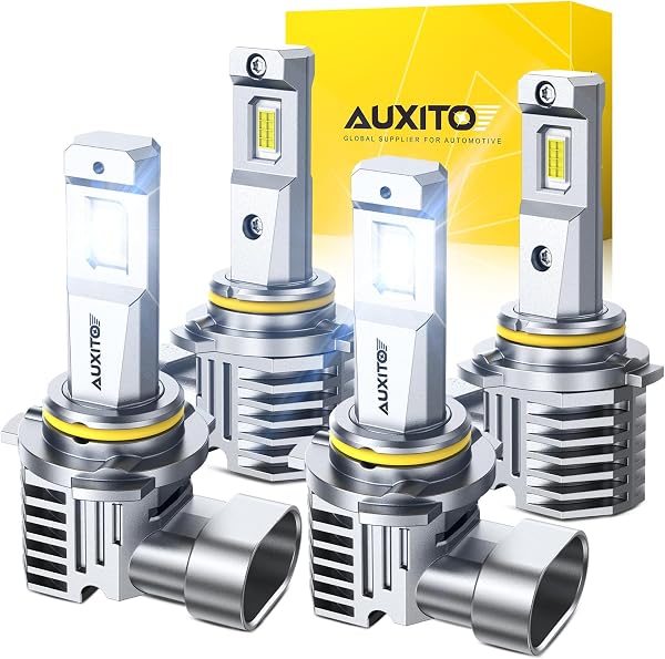 AUXITO 9005 9006 Bulbs Combo 1400% Brighter HB3/HB4 Bulbs, 6500K Cool White, Plug-N-Play, Pack of 2 - 1