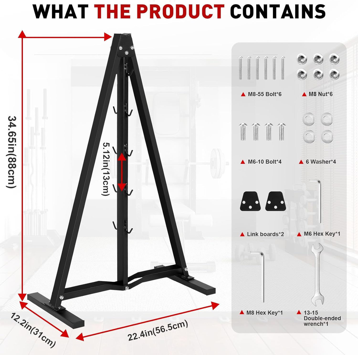 Lat Pulldown Attachments Rack - Home Gym Storage for Cable Machine Lat Pull Down Bar Gym Organizer