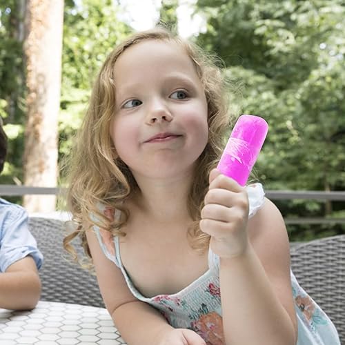 Miniatura 6 de LOMIMOS 200 bolsas para hacer paletas de hielo, bolsas desechables de plástico para paletas de hielo con embudo para adultos y niños, para hacer