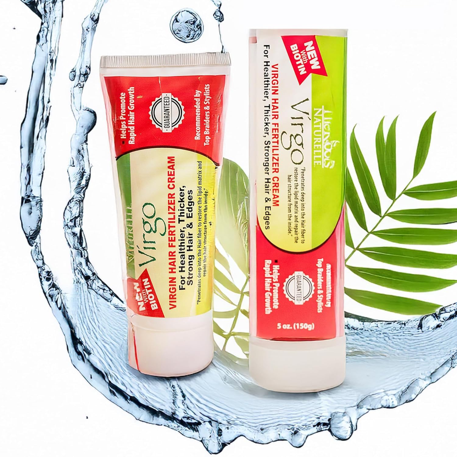 Virgin Hair Fertilizer For Healthy Hair And Edge Regrowth, For Natural and Relaxed Hair (Growth Combo)