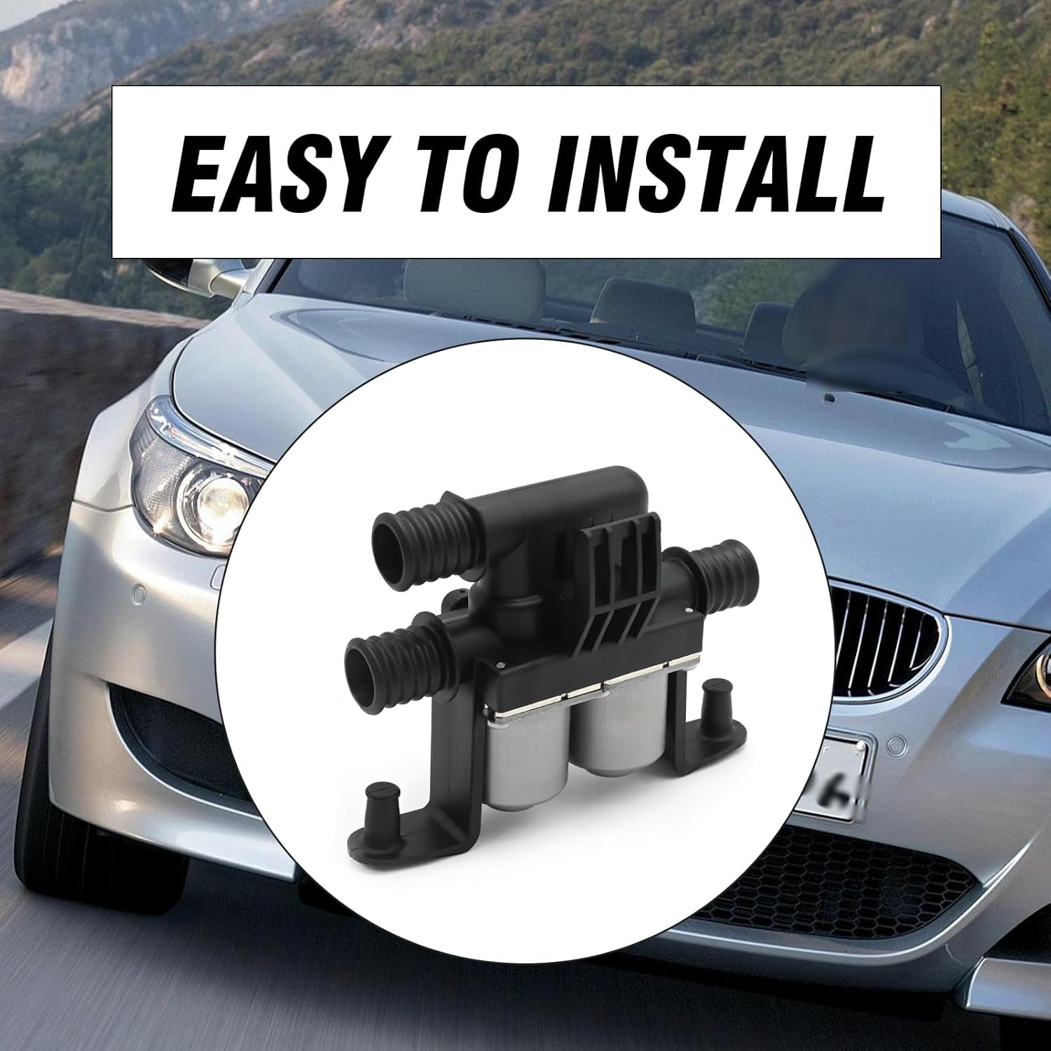 Hoypeyfiy 64116906652 HVAC Heater Control Valve Replacement for BMW 525i 2.5L L6 2001-2005 Replacement for BMW 530i 3.0L L6 2001-2006 Replaces 64116908294 64116931708