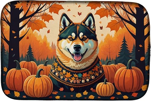 Miniatura 30 de Caroline's Treasures DAC1072DDM Shiba Inu - Tapete de secado de platos absorbente para encimera de cocina, tapete escurridor de platos para SHIBA