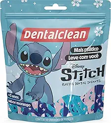 Dentalclean Fio Dental Flosser Stitch Sabor Morango 50 Unidades