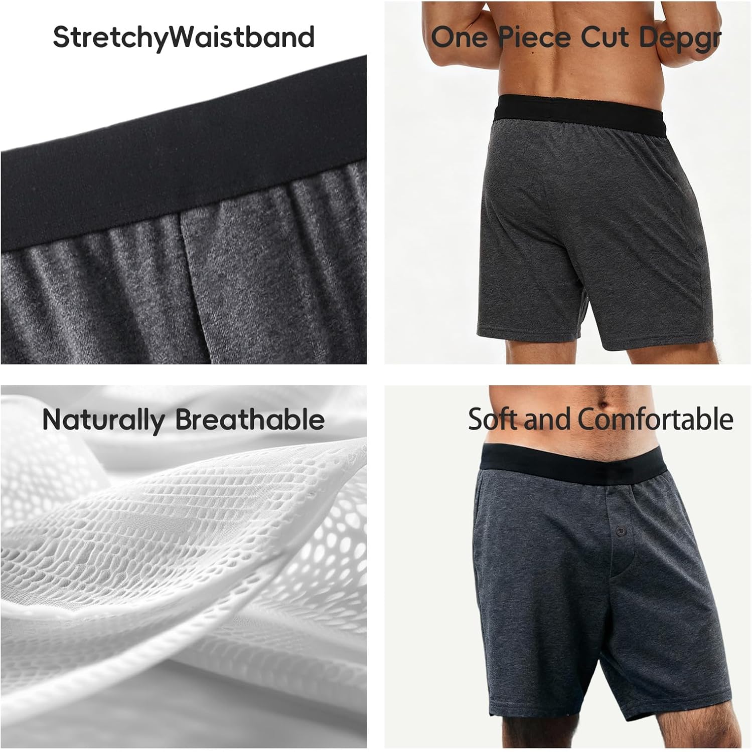Mens Boxers Shorts Breathable Cotton Underwear Boxers For Men Pack - Image 5