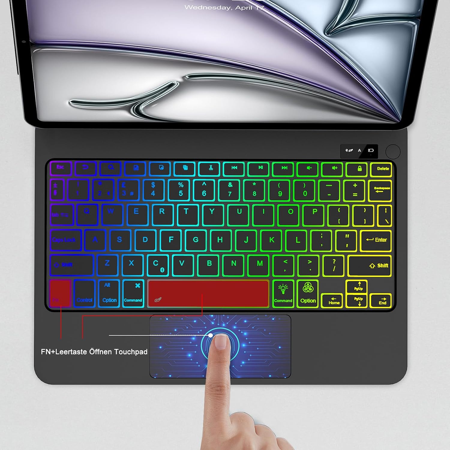 Magic Keyboard for iPad Air 11" M4 2026/M3 2025/M2 2024 Trackpad Tastatur - Mise en situation et utilisation