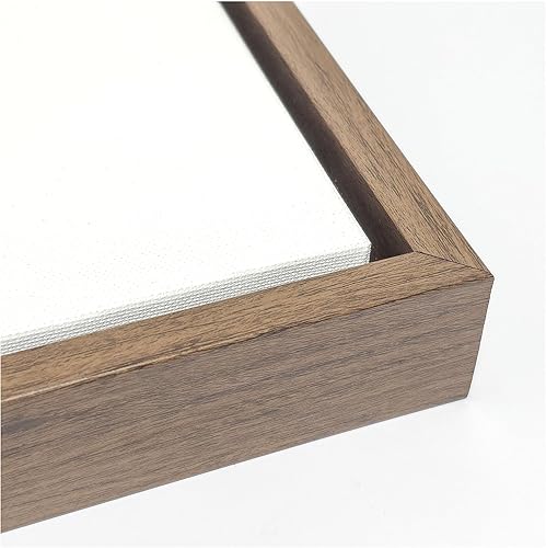 Miniatura 9 de Kate and Laurel Abstract Deep 2 Piece Framed Canvas Wall Art Set by Rachel Lee, Sylvie Walnut Modern Contemporary, Abstract Art for Wall Decor