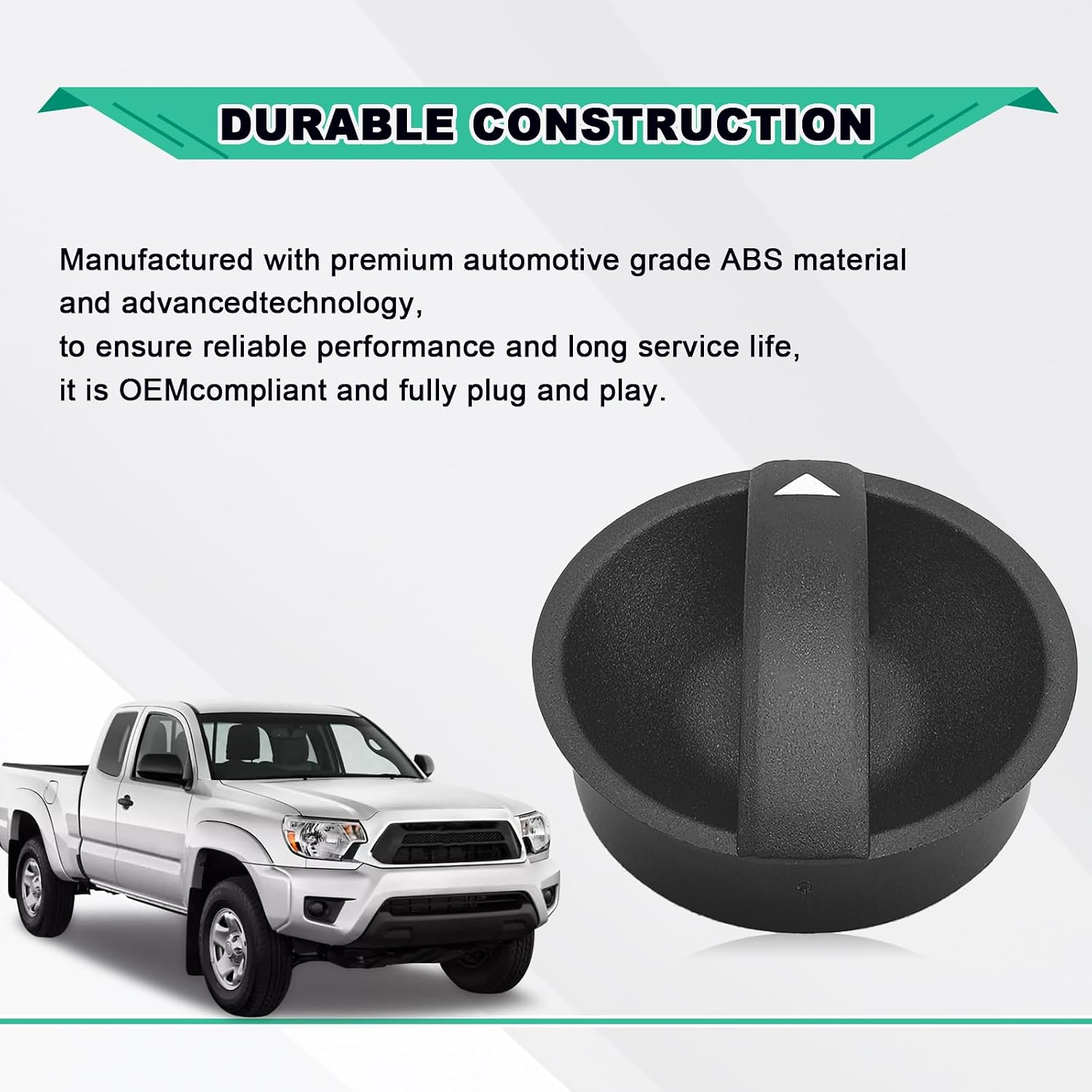 Compatible with 2005-2015 Toyota Tacoma HVAC Heater Control Knob A/C Air Conditioning Control Switch Knob Button Replace 55905-0C010, 559050C010 A/C Knob