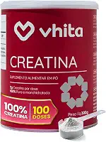 Creatina 300g Pura Monohidratada - Suporte de Saúde cerebral e muscular - 100 doses Vhita