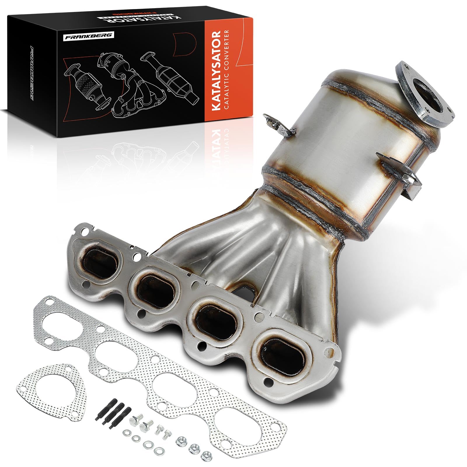Frankberg Catalizador Gasolina Compatible con Zafira/Zafira Family B A05 1.6L Astra H Twintop A04 1.8L Astra H A04 1.8L Astra J P10 1.6L Mokka/Mokka X J13 1.6L Replace# 95524055