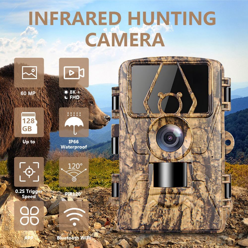 Denver WCT-8010 Full HD Wildcamera Met Bewegingssensor Display 12MP Dier Wild Bewakingscamera Aanbieding 32295524