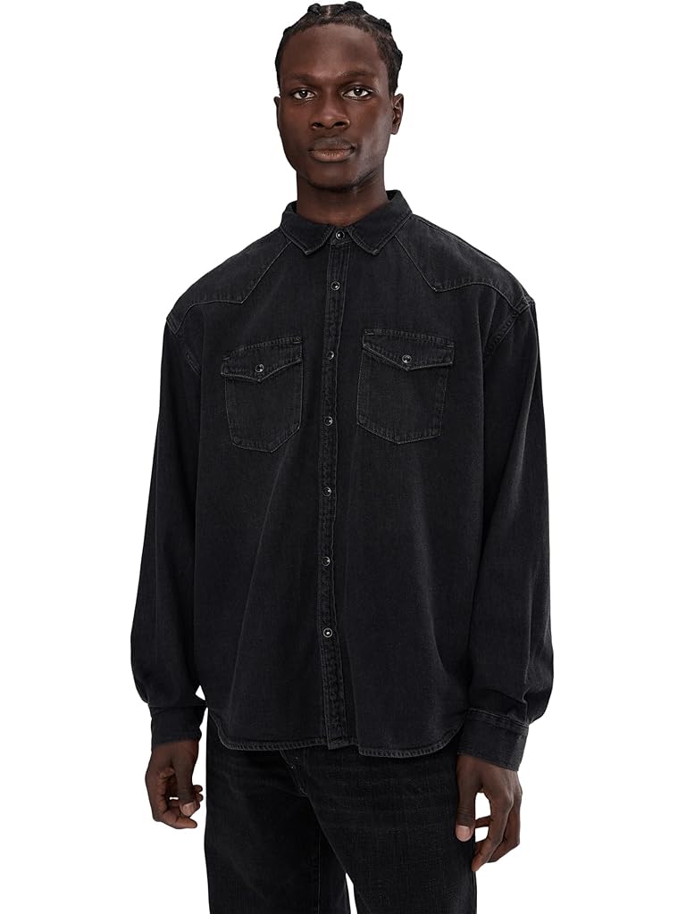 Black AllSaints Fenton Shirt