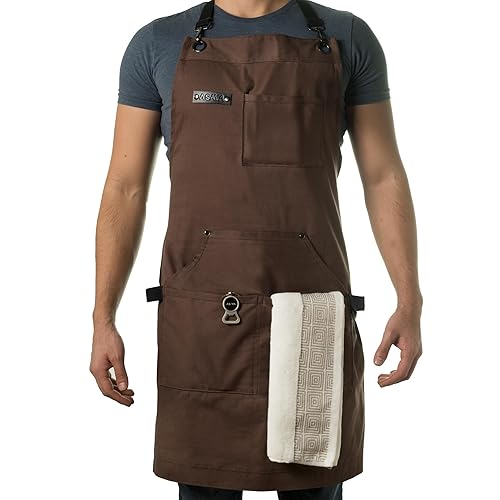 Asaya Chef and BBQ Apron with Bottle Opener and Hand