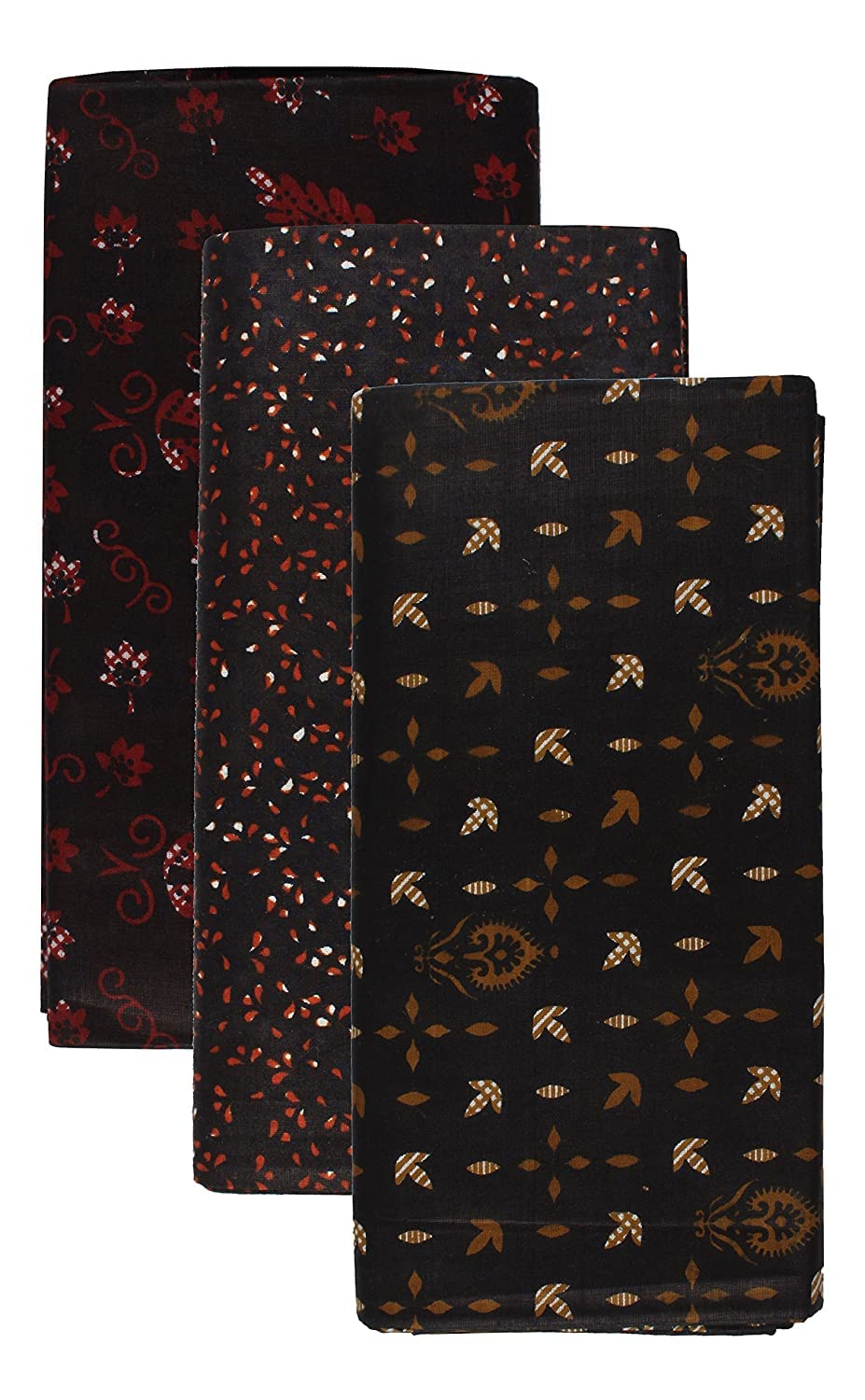 Men's Cotton Lungi (Black Multi 2.10 Meter, Pack of 3)-image-38