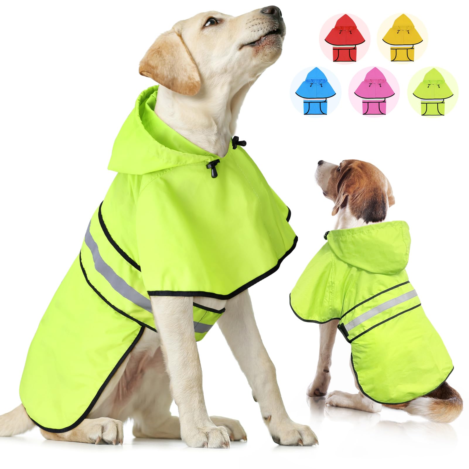Amazon | Weesiber 犬 レインコート ペットレインコート カッパ