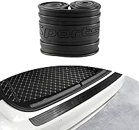 Vista 10 de Ziciner Protector de parachoques trasero de automóvil, protectores de goma antiarañazos anti-colisión para la entrada de la puerta del maletero