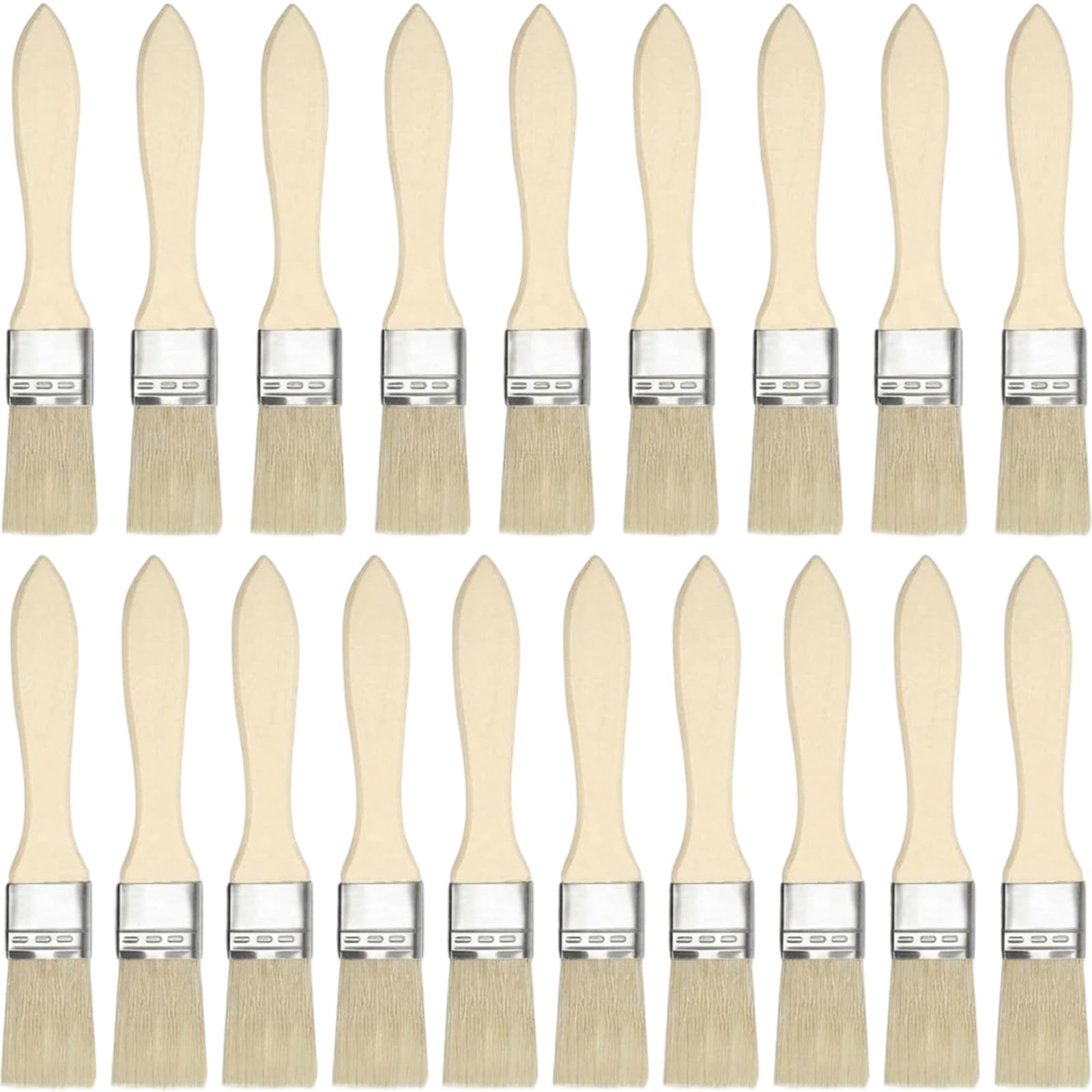 20Pcs 1 Inch Paint Brush, Disposable Paint Brushes for Decorating, Small Paint Brushes for Furniture Edges and Detail Work, Paint Brush Set for Glue and Varnish Applications