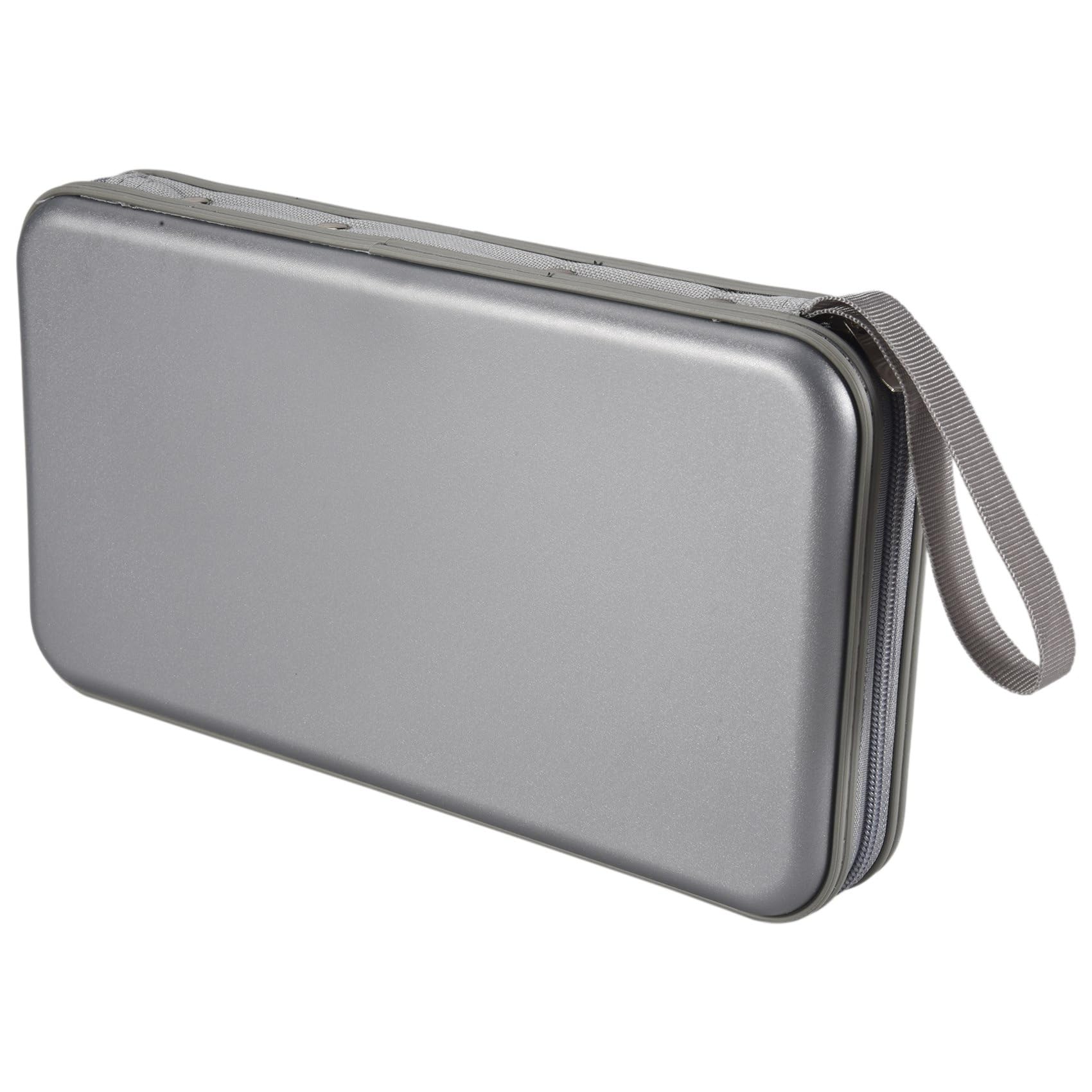 CTRLZS 80 Disc Album CD DVD Carry Cover Case Wallet Storage Holder Bag Hard Box - Silver