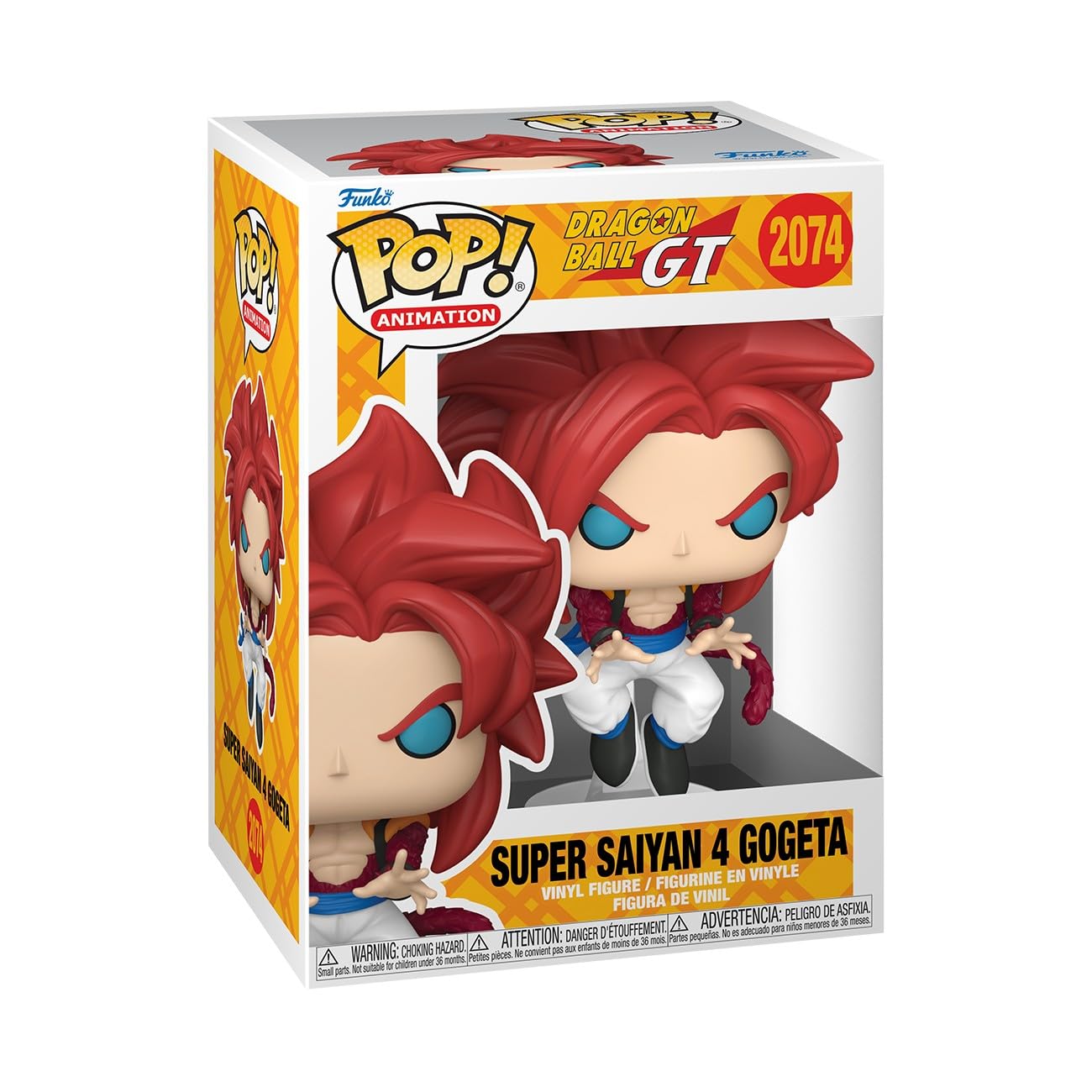 Funko Pop! Animation: Dragon Ball GT - Super Saiyan 4 Gogeta - 1/6 Odds for Rare Chase Variant - (Glow in The Dark) - Collectable Vinyl Figure - Gift Idea - Official Merchandise - Anime Fans