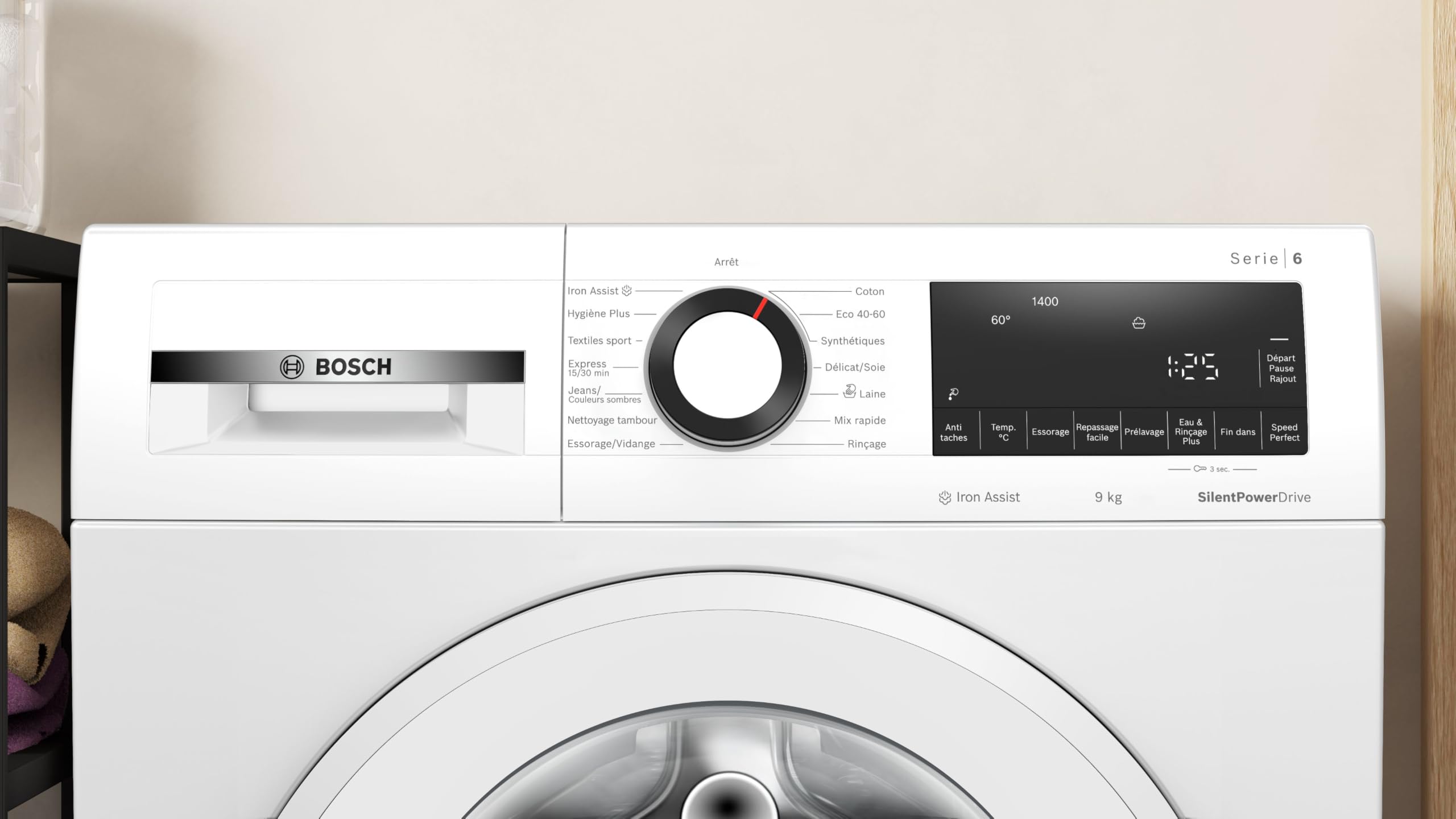 Bosch WGG244Z3FR Série 6 - Lave-linge, pose-libre, Défroissage Iron Assist