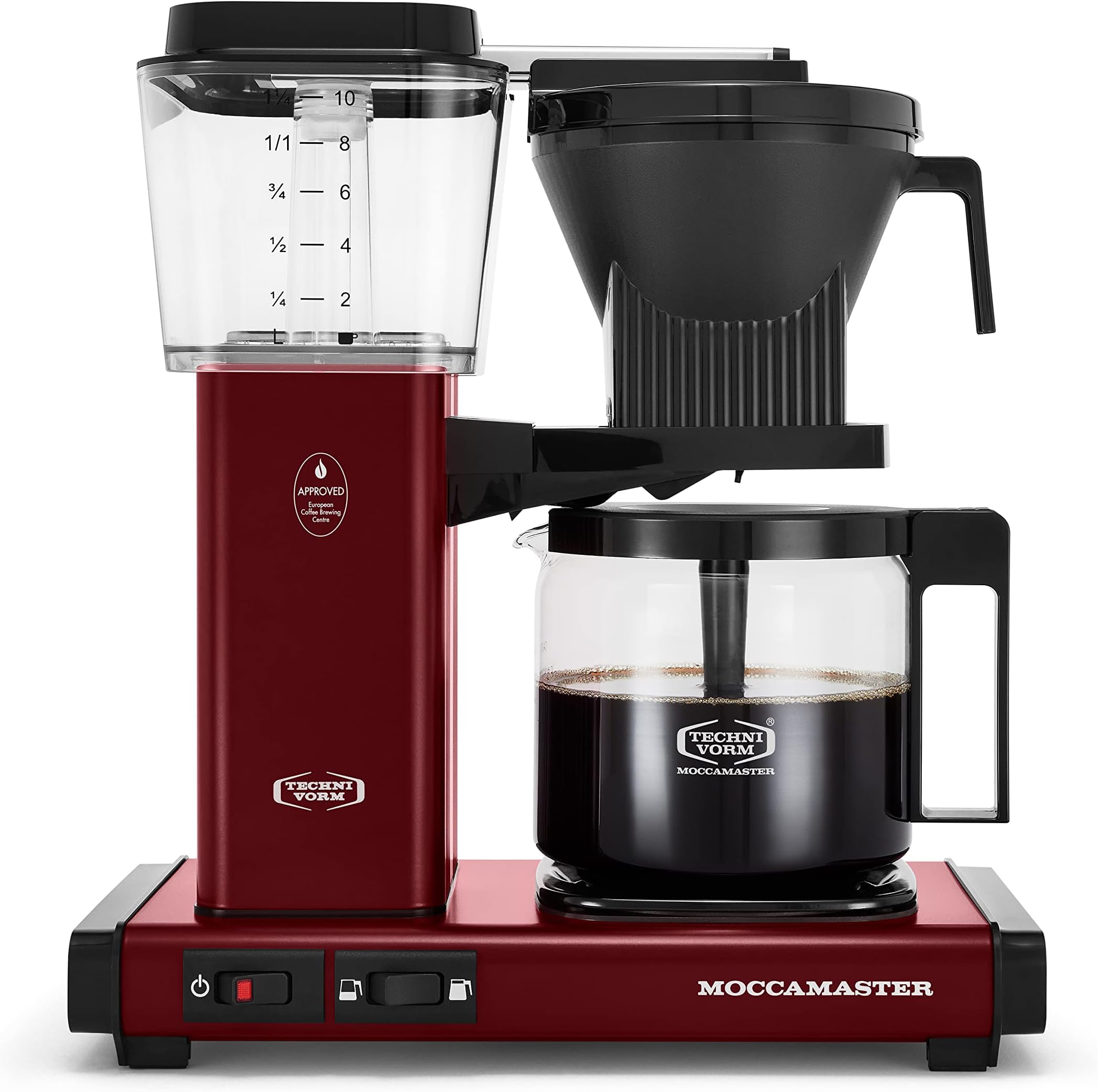 Technivorm Moccamaster 53929 KBGV 10-Cup Coffee Maker Merlot Red, 40 Ounce, 1.25l