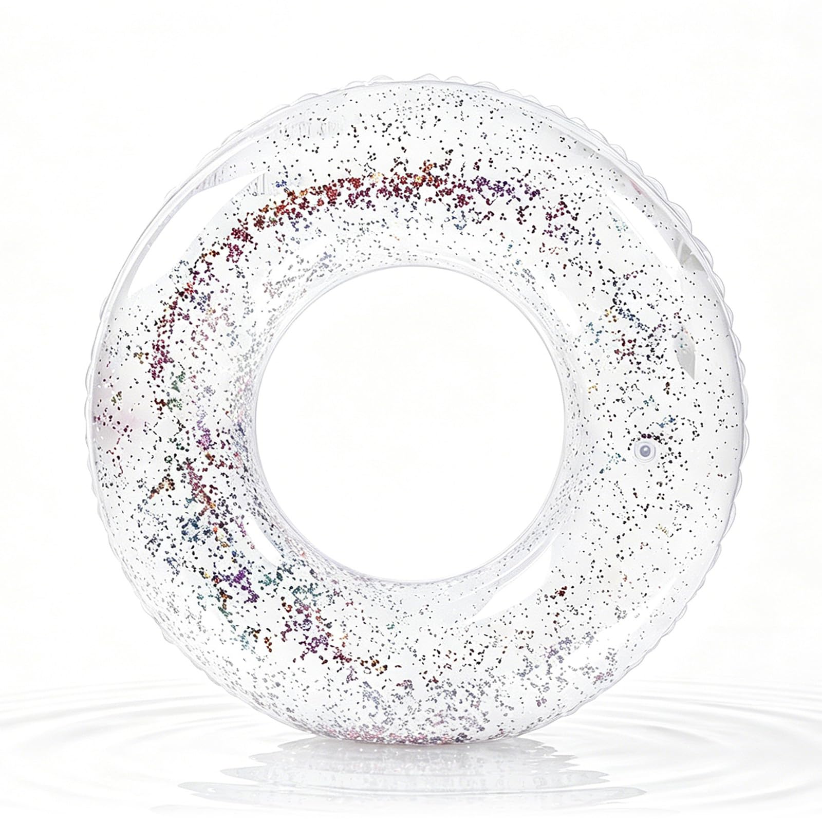 Colorful Sequins Swimming Ring Inflatable Rubber Rings for Kids 4-9 Years,70cm Inflatable Pool Ring Floaties Swim Rings Water Float Inflatables Pool Float for Boys Girls Beach Summer Water Party Sport