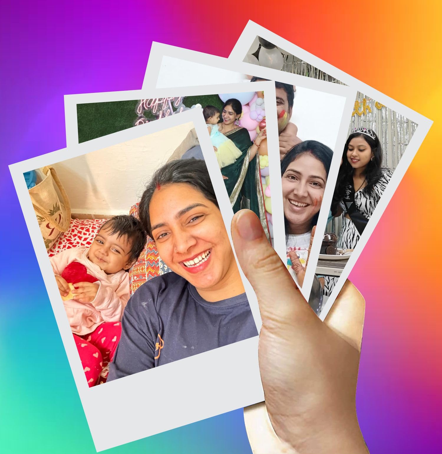 Bhikham Creation Wood Square A4 Frame Customized Collage Photo Frames for Wall, Personalised Photo Frame with Photo for Couple, Family, Kids in Bedroom, Living Room & Gift,30.5Lx20.3WCentimeter,Black