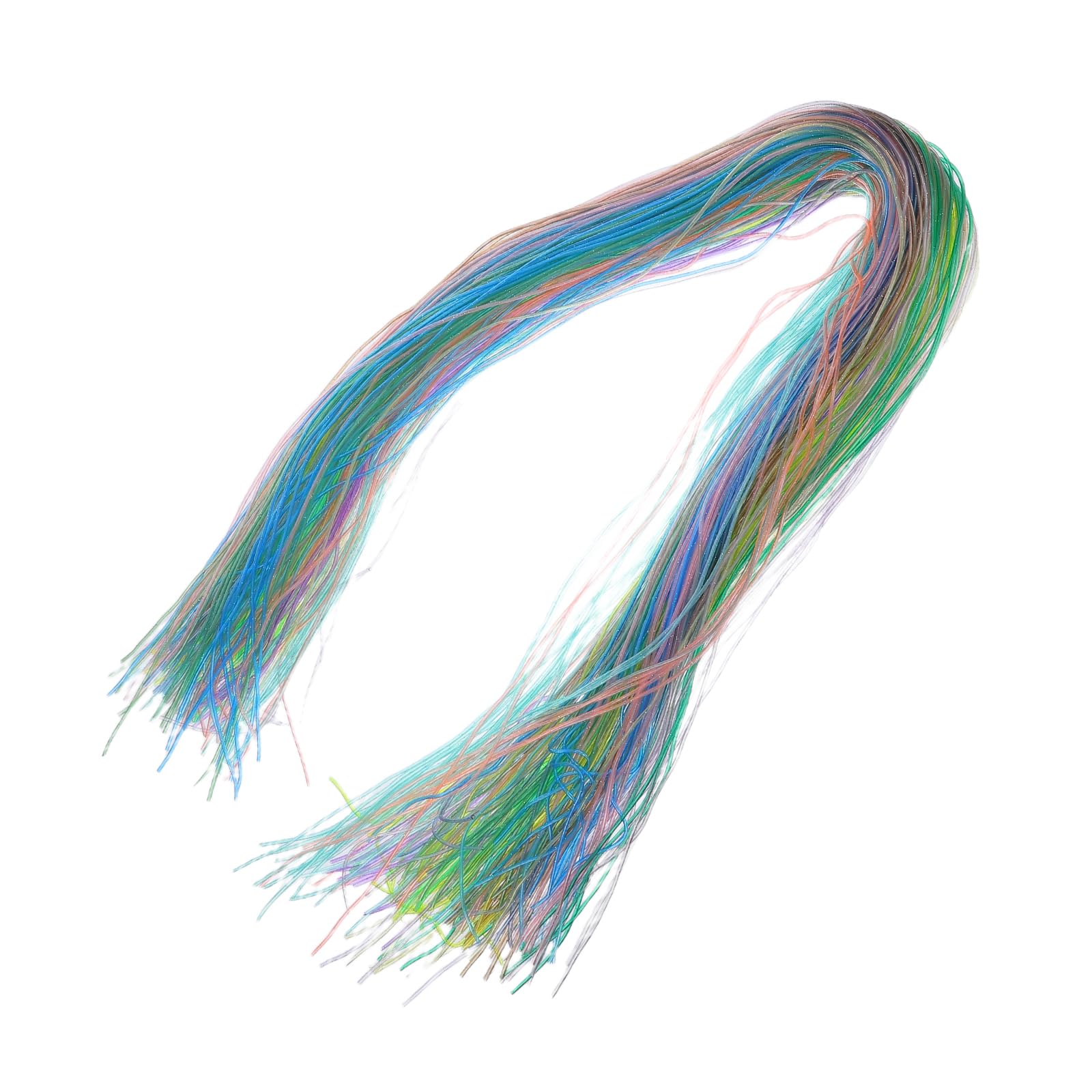 Cordino Intrecciato Pvc Glitter per Gioielli, 200 Pezzi