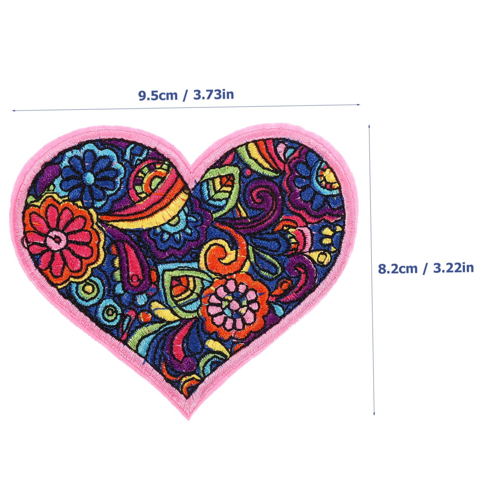 SHINEOFI 5 Series Bordado Clasificado Coser Parches Ropa Parches Para Vaqueros De Coser Planchado Parche Parches Grandes Para Chaquetas Reparar Moda Paño Colorful 3 Piezas X 5