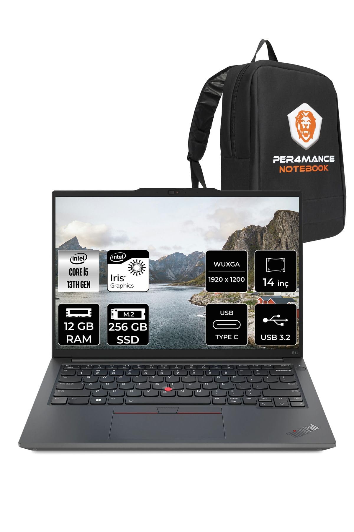 LENOVO ThinkPad E14 G5 i5 1335U 12GB 256GB SSD WUXGA 14'' FDOS…