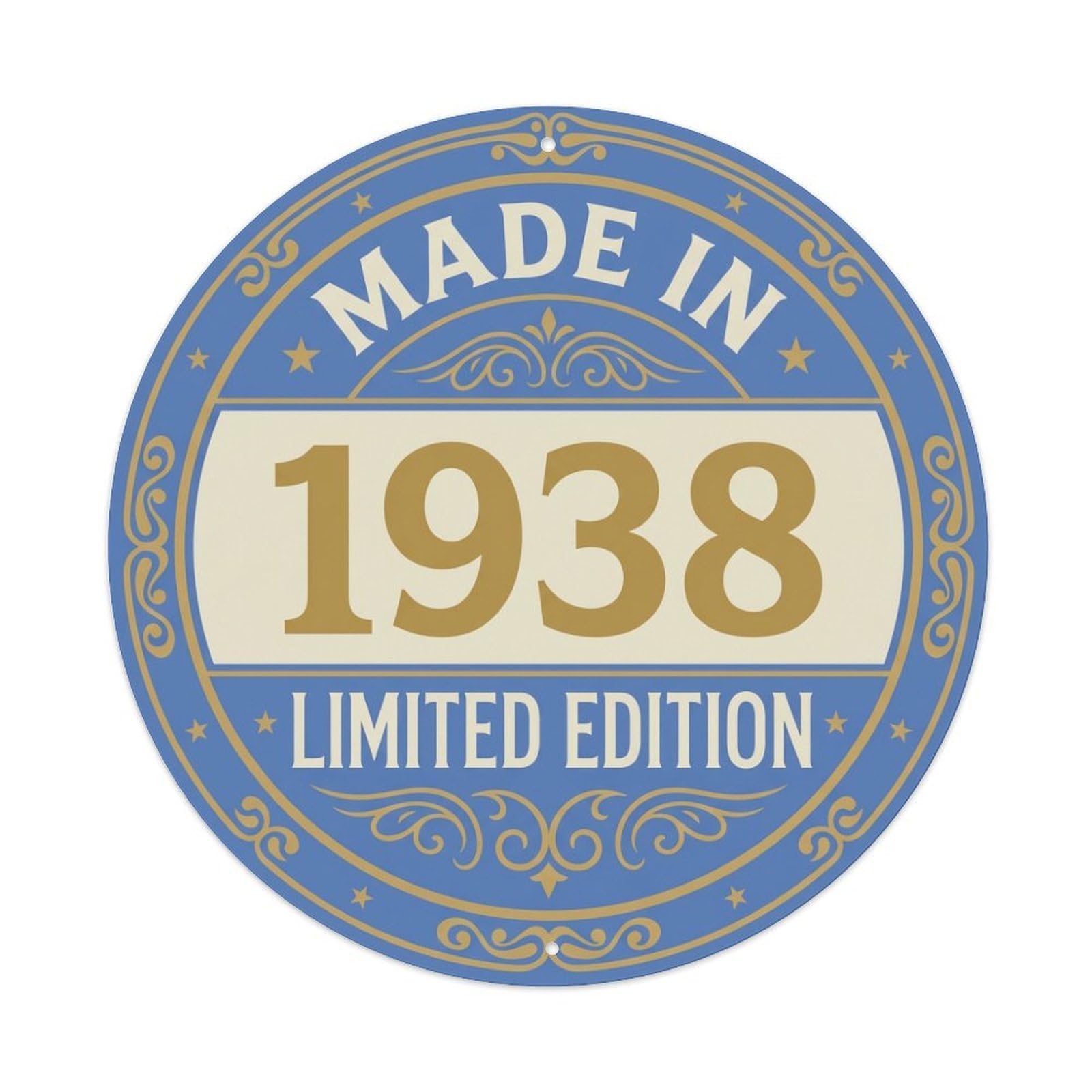 Made In 1938 Limited Edition Metal Tin Sign