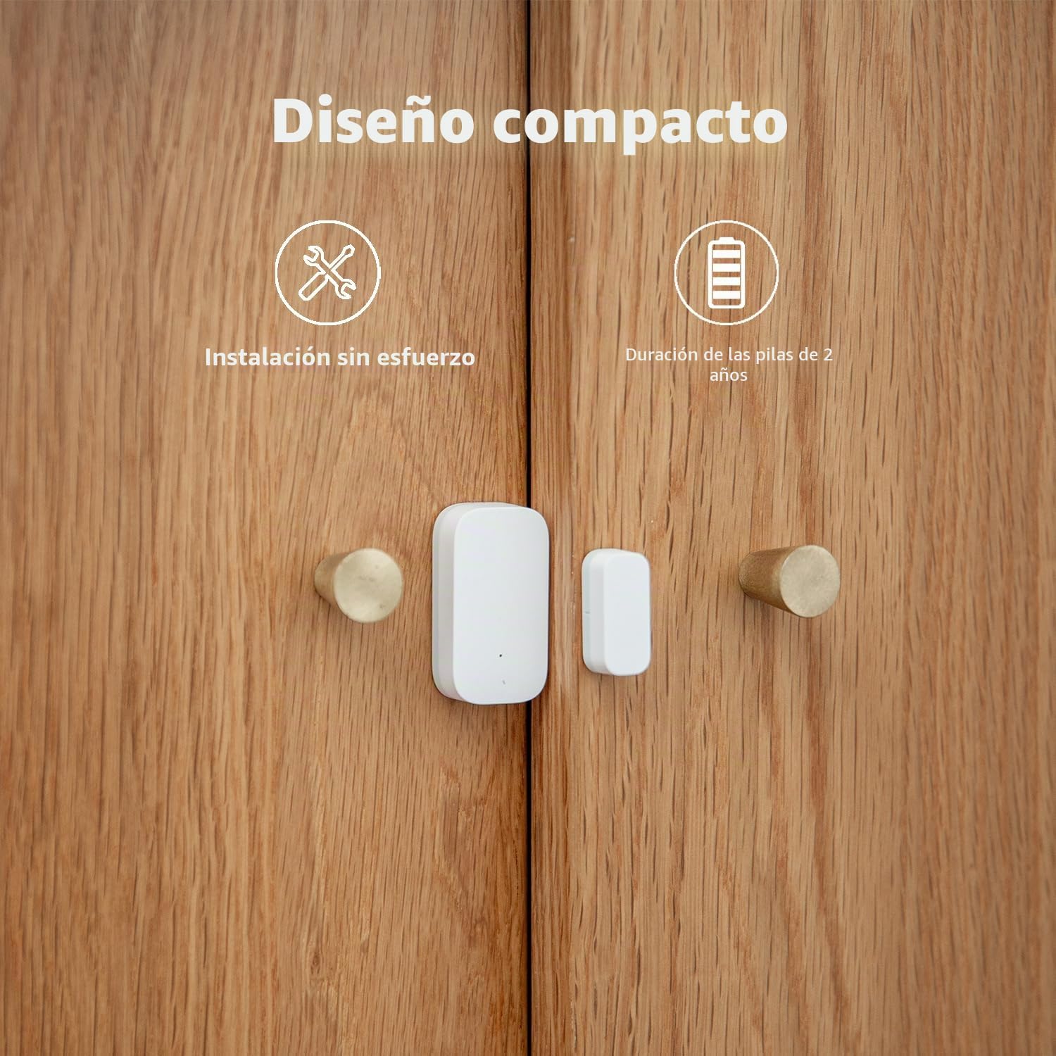 Aqara Sensor de Puertas y Ventanas T1, Requiere AQARA HUB, Compatible con Apple Home, Alexa e IFTTT