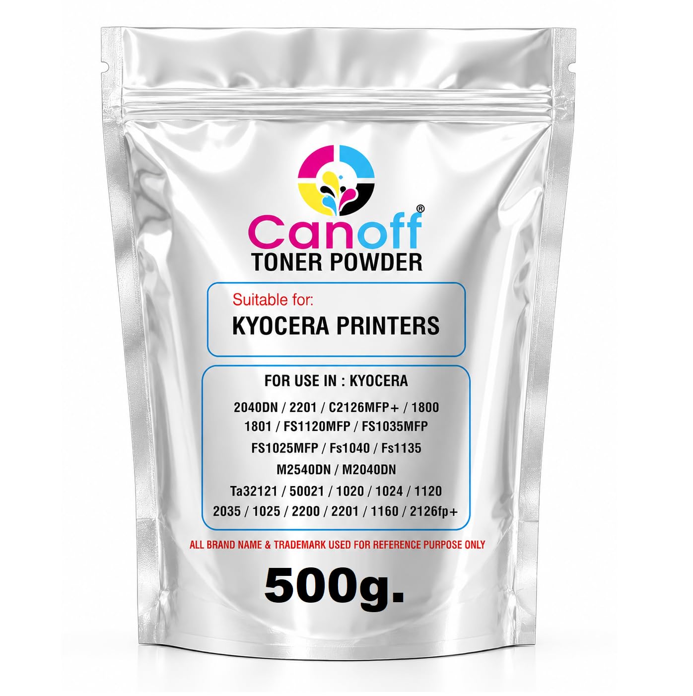 CANOFF Toner Powder Use for KYOCERA TASKALFA 1800 1801 2200 2201 2540 2560 3040 3060 6025 KYOCERA ECOSYS 1024 1035 1120 2035 2040 2540 2640 1035 Printer and Copier (500g. Toner Powder)-image-39